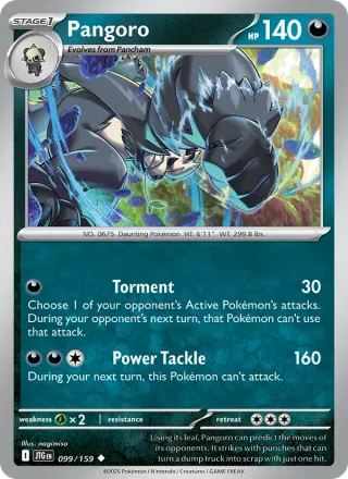 Pangoro #099 · Journey Together Pokémon card