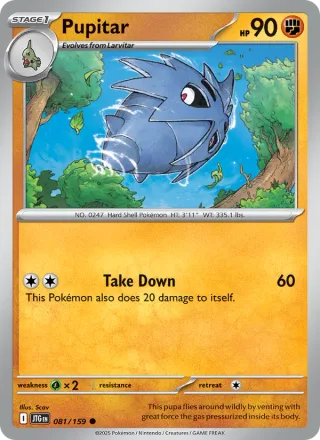 Pupitar #081 · Journey Together Pokémon card