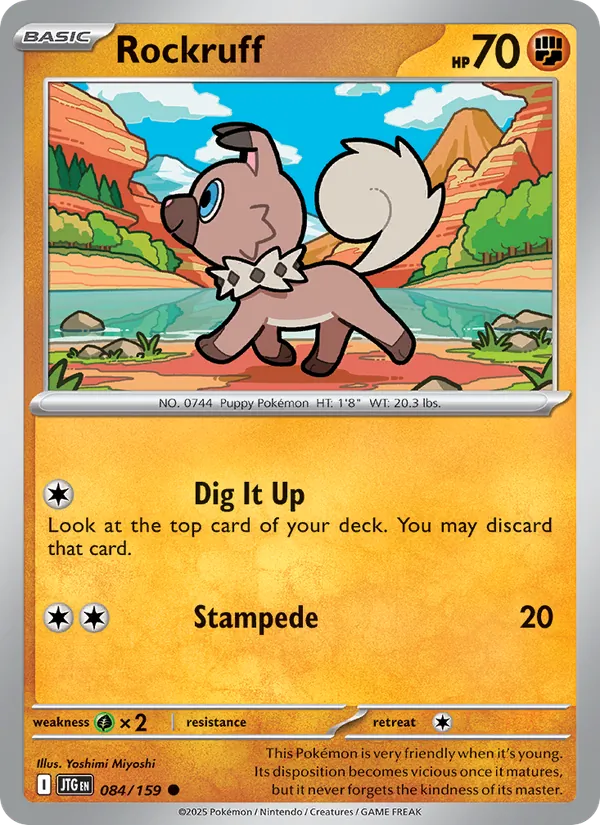 Rockruff full card art