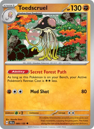 Toedscruel #089 · Journey Together Pokémon card