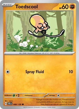 Toedscool #088 · Journey Together Pokémon card