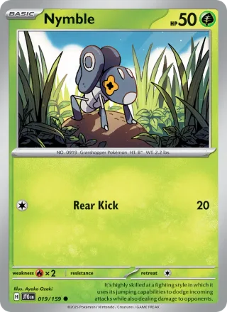 Nymble #019 · Journey Together Pokémon card