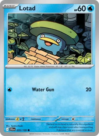 Lotad #035 · Journey Together Pokémon card