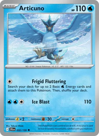 Articuno #032 · Journey Together Pokémon card