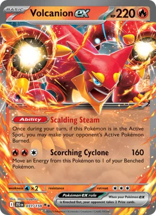 Volcanion ex #031 · Journey Together Pokémon card