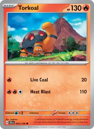 Torkoal #025 · Journey Together Pokémon card