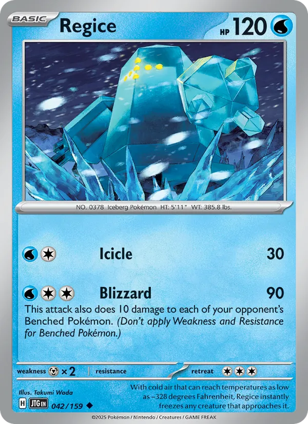 Regice full card art