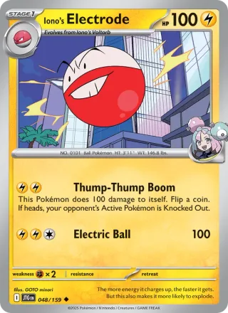 Iono's Electrode #048 · Journey Together Pokémon card