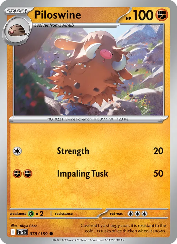 Piloswine full card art