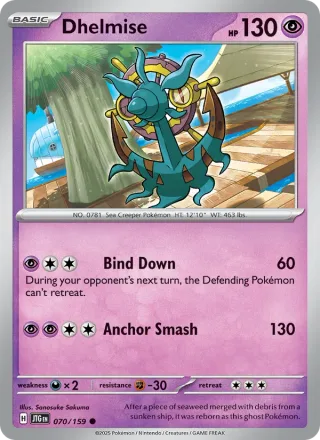 Dhelmise #070 · Journey Together Pokémon card