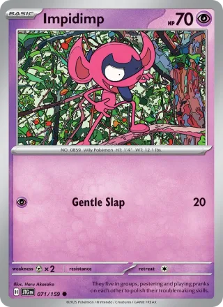 Impidimp #071 · Journey Together Pokémon card