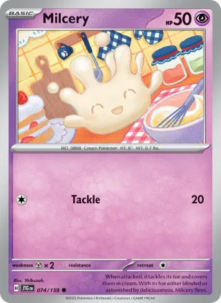 Milcery #074 · Journey Together Pokémon card