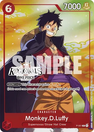 Monkey.D.Luffy (Online Regional 2024 Vol. 2) [Participant] #P-001-online-regional-2024-vol-2-participant · One Piece Promotion Cards One Piece card