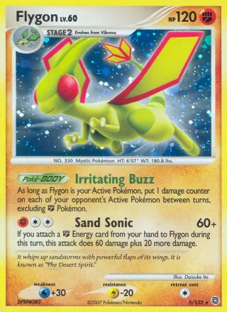 Flygon #5 · Secret Wonders Pokémon card