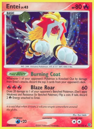Entei #4 · Secret Wonders Pokémon card