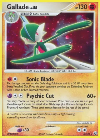 Gallade #6 · Secret Wonders Pokémon card