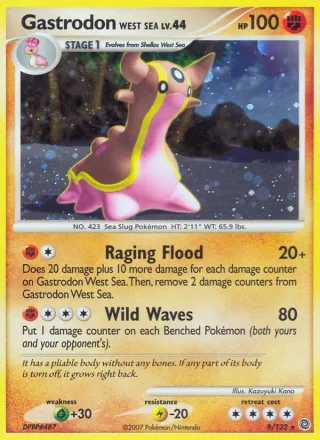 Gastrodon West Sea #9 · Secret Wonders Pokémon card