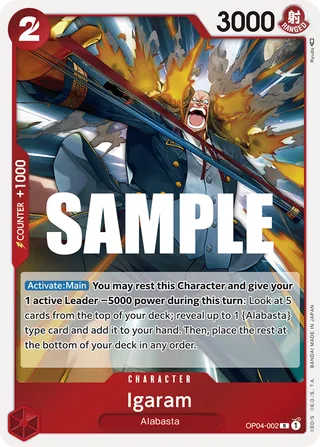 Igaram #OP04-002 · Kingdoms of Intrigue One Piece card