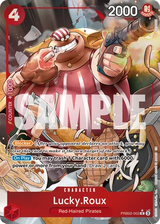 Lucky.Roux (Alternate Art) #PRB02-003-alternate-art · Premium Booster -The Best- Vol. 2 One Piece card