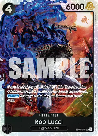 Rob Lucci #EB04-048 · Adventure on Kami's Island One Piece card