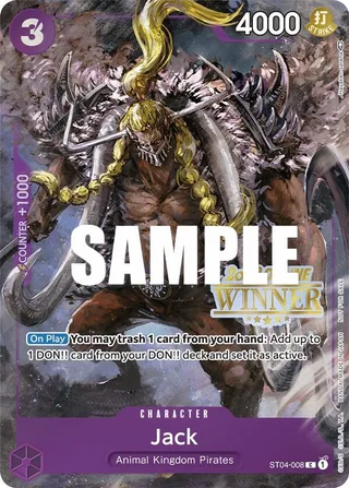 Jack (Online Regional 2023) [Winner] #ST04-008-online-regional-2023-winner · One Piece Promotion Cards One Piece card