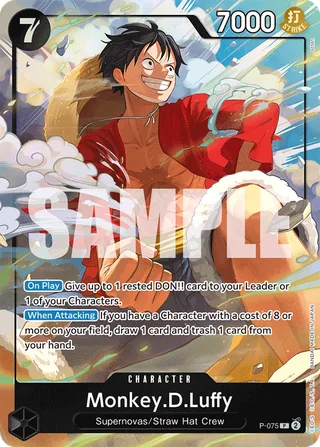 Monkey.D.Luffy (Tin Pack Set Vol. 2) #P-075-tin-pack-set-vol-2 · One Piece Promotion Cards One Piece card
