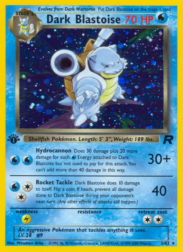 Dark Blastoise full card art