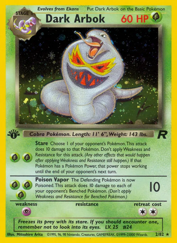 Dark Arbok full card art
