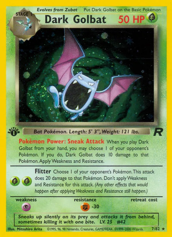 Dark Golbat full card art