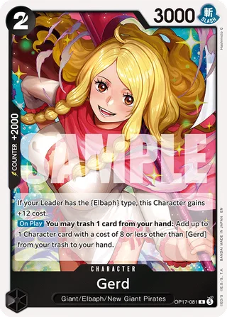 Gerd #OP17-081 · The World's Strongest Warriors One Piece card