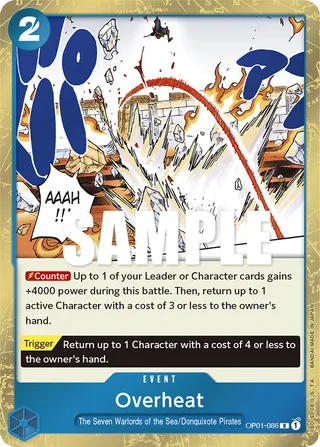 Overheat #OP01-086 · Romance Dawn One Piece card