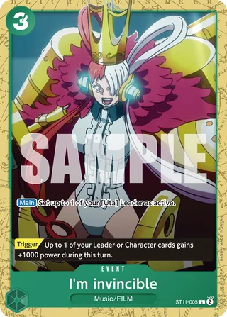 I'm invincible #ST11-005 · ST-16: Starter Deck 16 GREEN Uta One Piece card