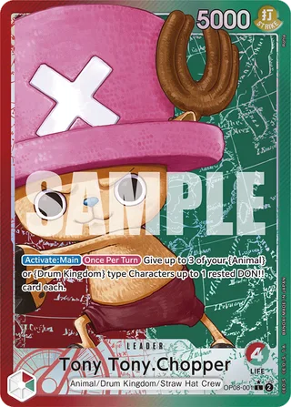 Tony Tony.Chopper (Parallel) #OP08-001-parallel · Two Legends One Piece card