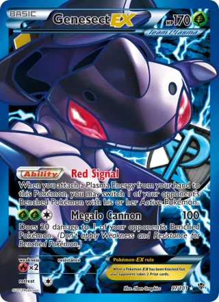 Genesect-EX #97 · Plasma Blast Pokémon card