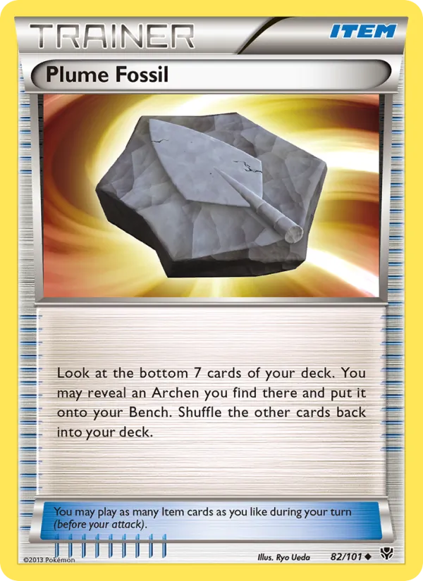 Plume Fossil full card art