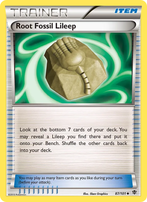 Root Fossil Lileep full card art