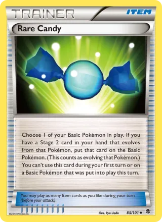 Rare Candy #85 · Plasma Blast Pokémon card
