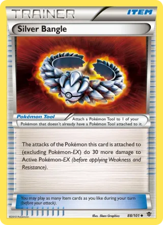 Silver Bangle #88 · Plasma Blast Pokémon card