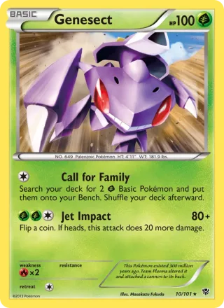 Genesect #10 · Plasma Blast Pokémon card