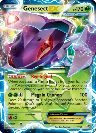 Genesect-EX #11 · Plasma Blast Pokémon card