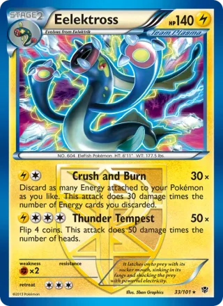 Eelektross #33 · Plasma Blast Pokémon card