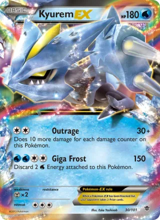 Kyurem-EX #30 · Plasma Blast Pokémon card