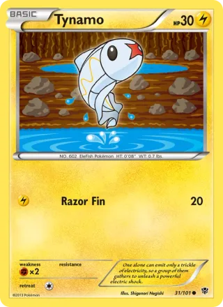 Tynamo #31 · Plasma Blast Pokémon card