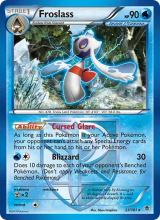 Froslass #23 · Plasma Blast Pokémon card