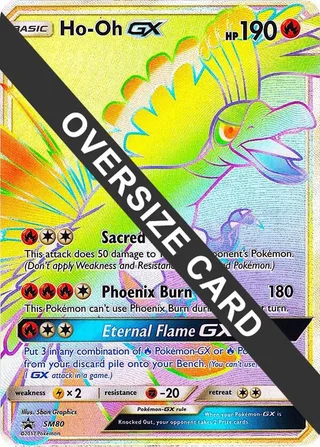 Ho-Oh GX - SM80 (SM Black Star Promo) #SM80 · Jumbo cards Pokémon card