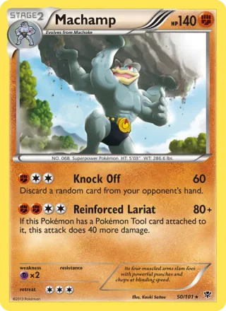 Machamp #50 · Plasma Blast Pokémon card