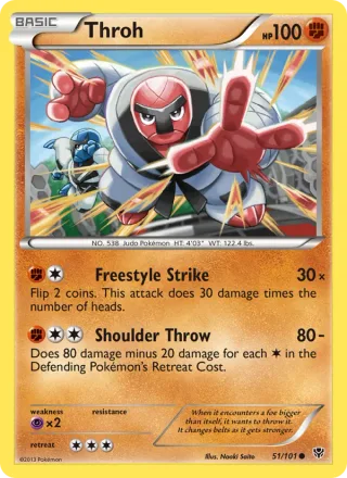 Throh #51 · Plasma Blast Pokémon card