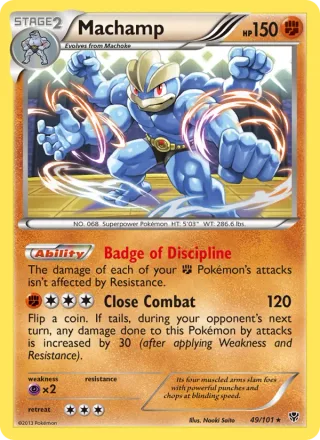Machamp #49 · Plasma Blast Pokémon card