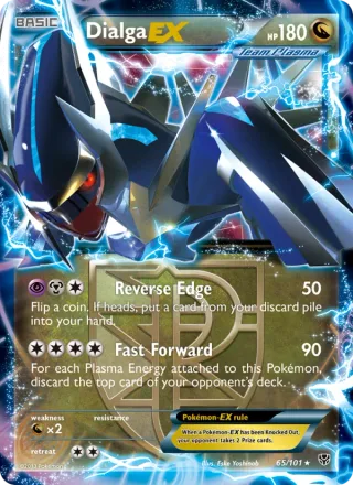 Dialga-EX #65 · Plasma Blast Pokémon card