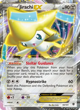 Jirachi-EX #60 · Plasma Blast Pokémon card
